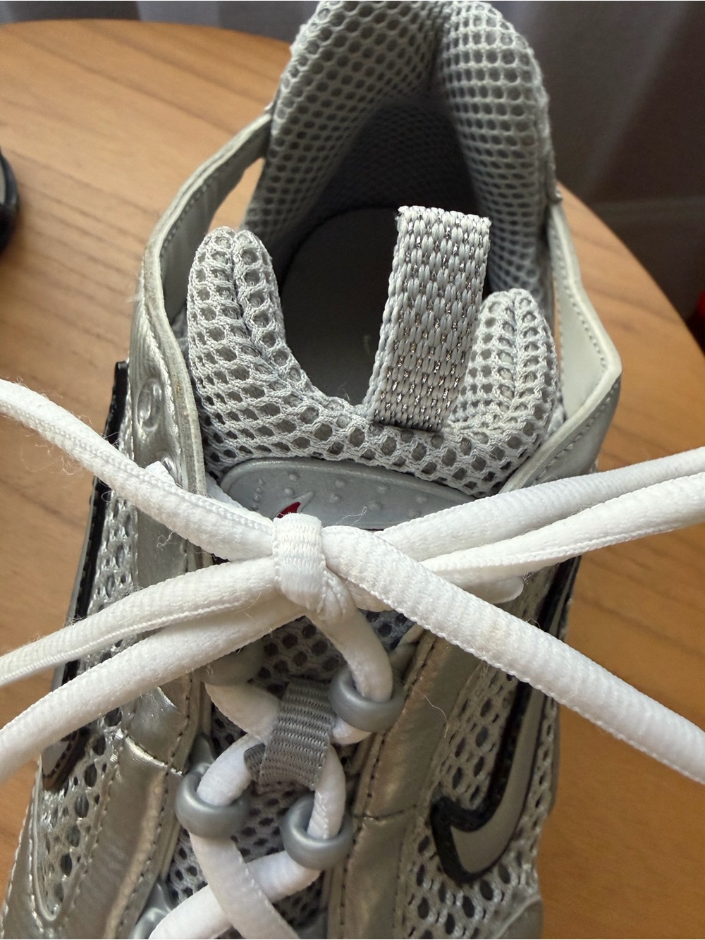 Nike Air Zoom Spiridon Cage 2 Metallic Silver Gray Men’s 11 EU 45 - Picture 6 of 8